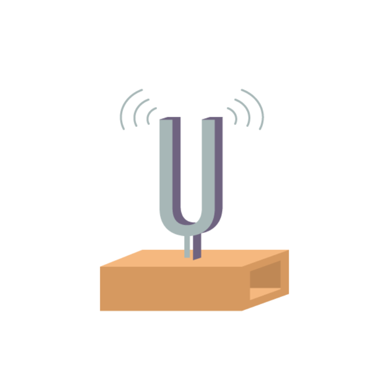 Investigating Properties of Sound using Tuning Forks